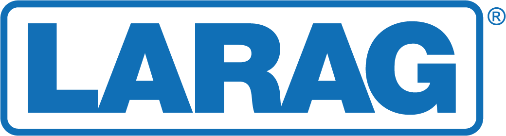 Larag logo blau transparent CMYK